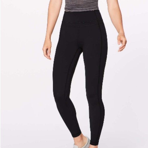 Lululemon Pushing Limits Full Length (27) Leggings Black Sz